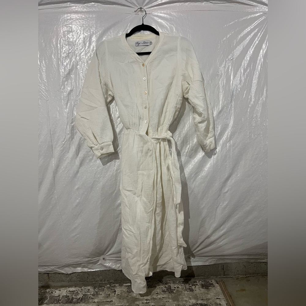 By Tess Cream Wrap Dress Size XS